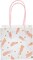 Mini Floral & Animal Gift Bags with Handles (12-Pack) – Pink Party Favor Bags, 5 x 5 x 3 In, Cute & Elegant Mini Bags for Jewelry, Candy, Weddings & Showers (Gold,Pink)